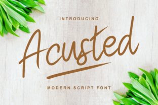 Acusted Font for Creative Projects