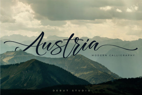 Austria: A Flowing Script Font for Web Design