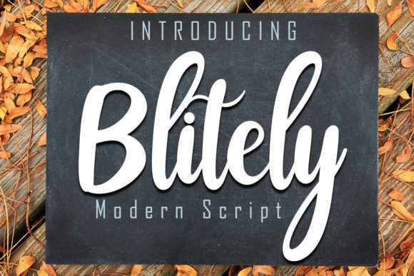 Blitely: A Modern Handwritten Font