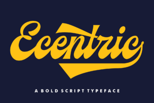 Ecentric Font: Handwritten Elegance