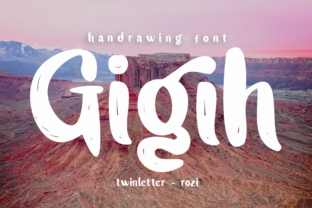 Gigih: A Handwritten Font for Small Business Branding