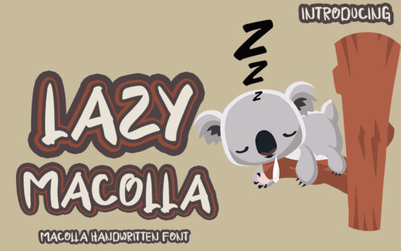 Lazy Macolla Font for Creative Projects
