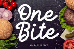 One Bite Font for Bold Editorial Design