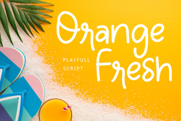 Orange Fresh Font for Business Branding