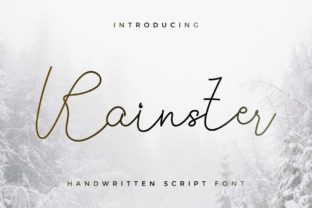 Rainster: A Handwritten Font for Elegant Design