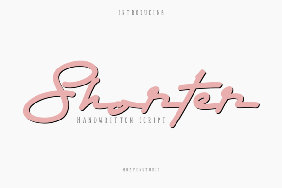 Shorter Font for Creative Brands