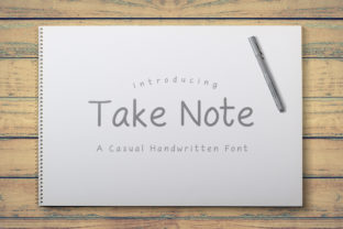 Take Note Font for Web Design