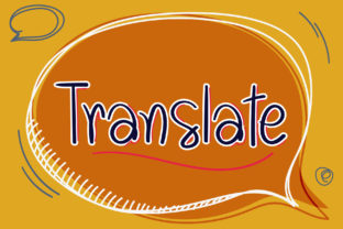 Translate Font: Handwritten Style